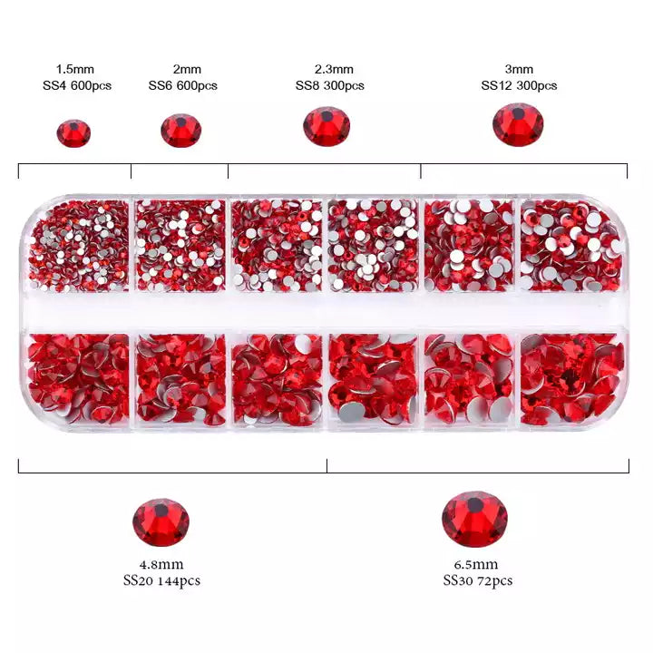 Swarovski Flatback Colored Rhinestones (Tooth Gems)